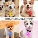 LED Dog Collar Light Pendant with 3 Modes, 6 Colors