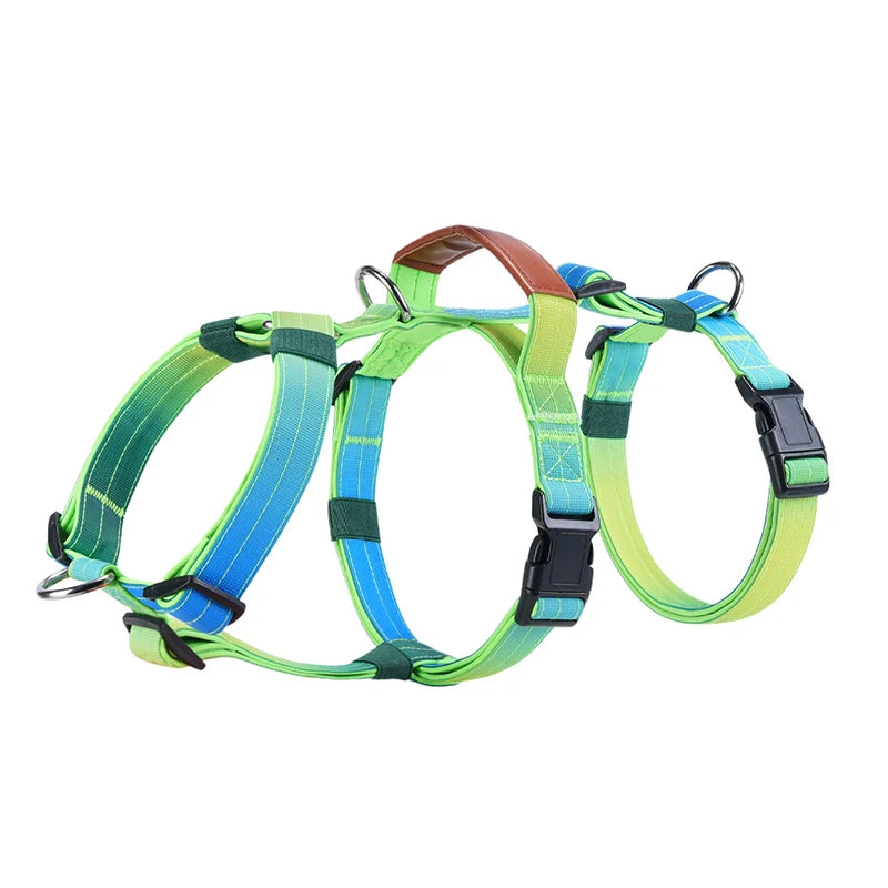 Adjustable Nylon Vest Harness for Large Dogs, M to XL