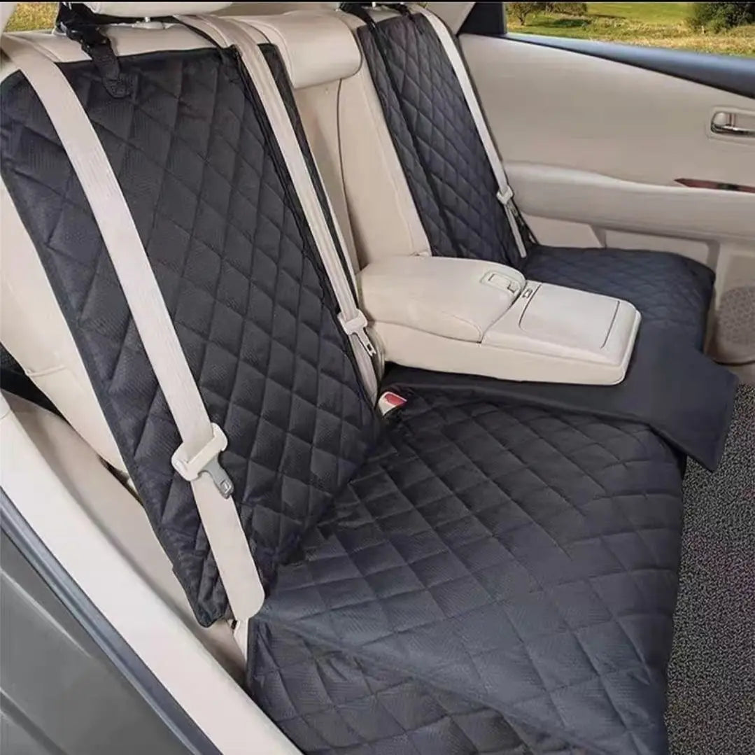 Waterproof Dog Car Seat Cover for Back Seat with Side Flaps