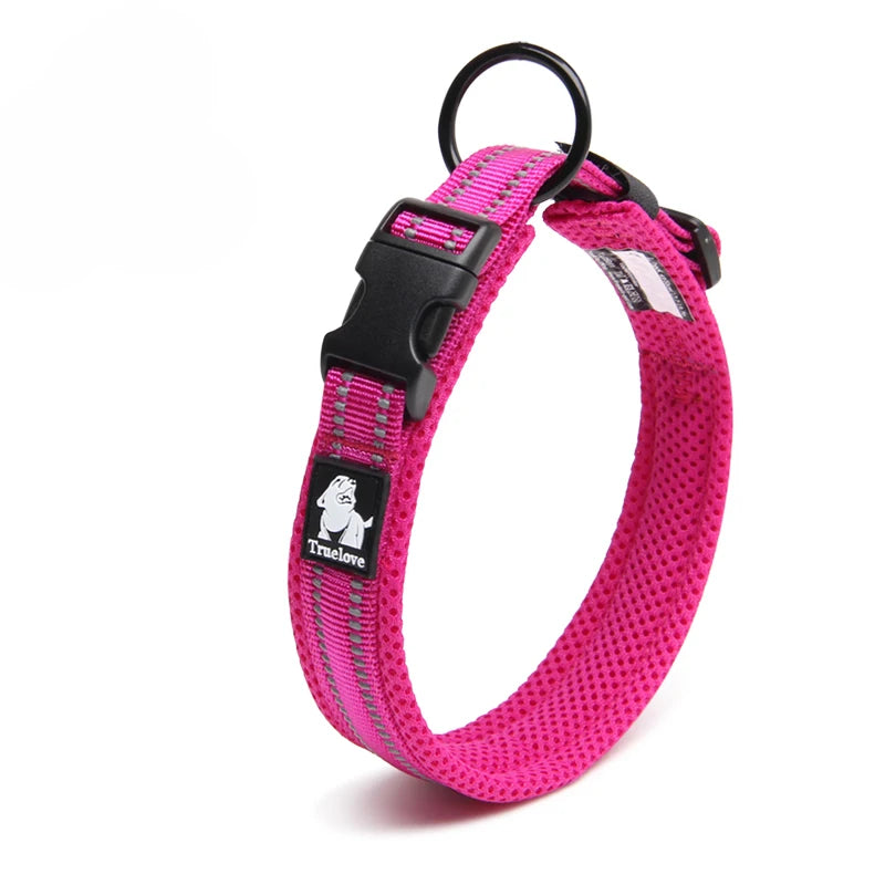 Soft Padded Dog Collar with Mesh Lining for Small to Large Dogs