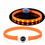 Rechargeable LED Dog Collar, Cut to Fit Small to Large Dogs
