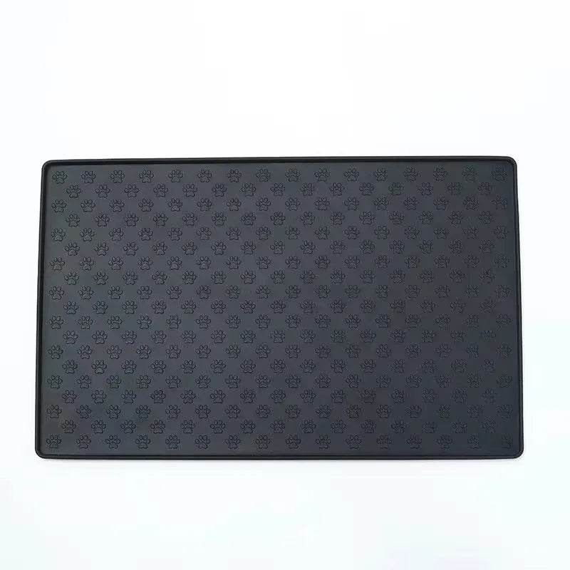 Silicone Dog Food Mat with Raised Edge, Waterproof