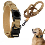Tactical Dog Collar with AirTag Holder and Handle