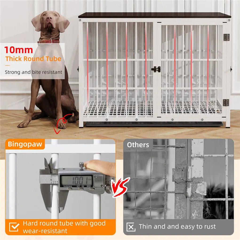 Wooden Dog Crate Furniture, Connectable End Table