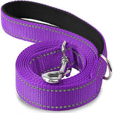 Reflective Nylon Dog Leash with Padded Handle, 4, 5 or 6 ft