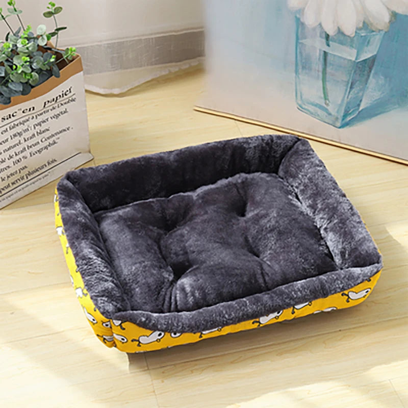 Bolster Dog Bed with Non-Slip Base for Small to Large Dogs