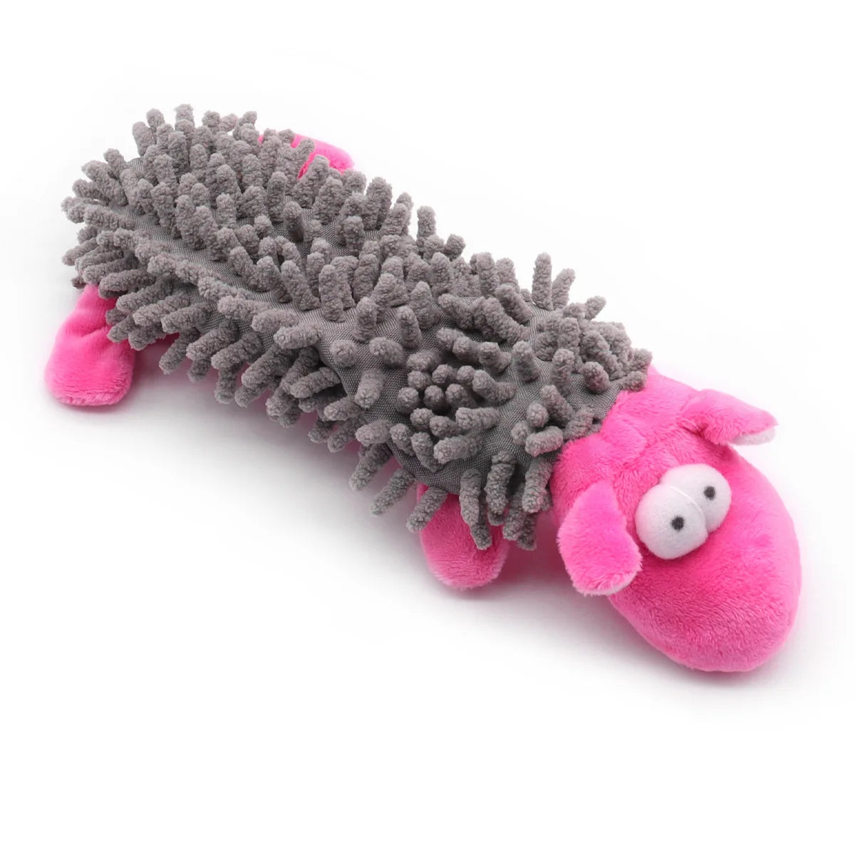 Squeaky Plush Dog Toy with Soft Mop Texture