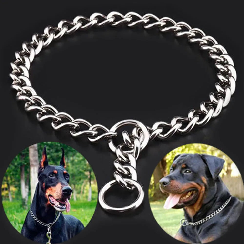 Stainless Steel Choke Chain Collar for Dog Training, 6 Sizes