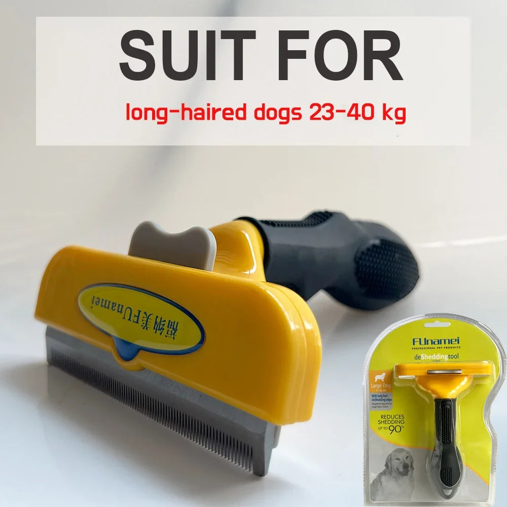 Dog Deshedding Brush for Undercoat, Long and Short Hair