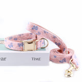 Lace Wedding Dog Collar with Bow and Personalized ID