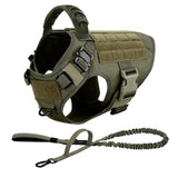 Tactical Dog Harness with MOLLE Panels for Medium & Large Dogs