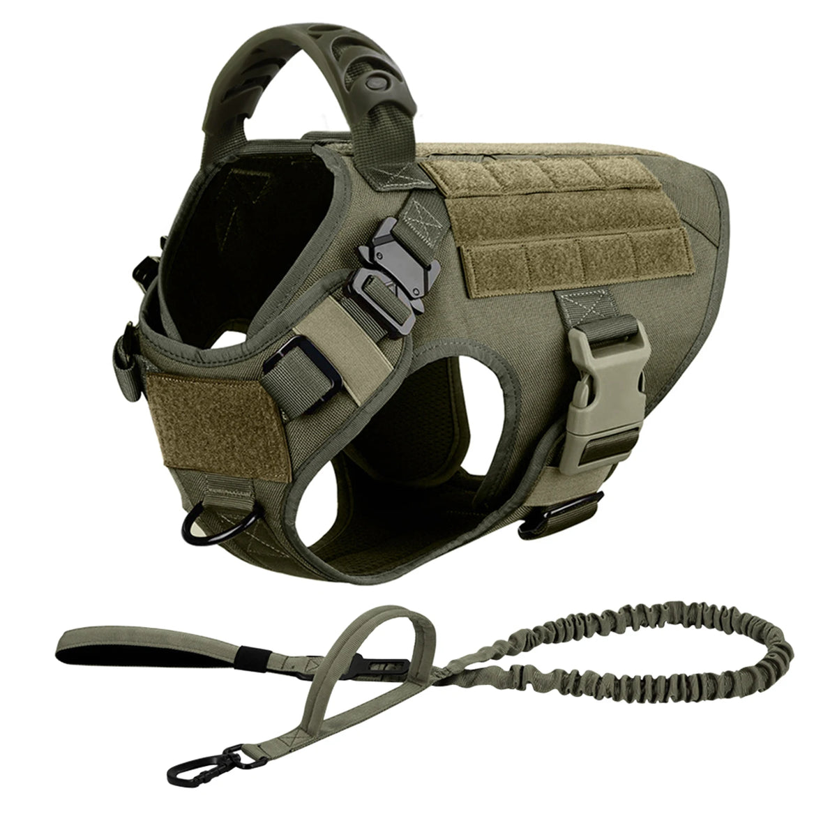 Tactical Dog Harness with Handle for Large Dogs, S to XL Sizes