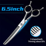 Curved Chunkers and Thinners for Dog Grooming, 7 or 7.5 Inch