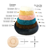 Machine Washable Donut Dog Bed, Plush Round Bed in 6 Sizes