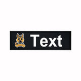 Custom Dog Harness Patches with Name and Phone Number, Set of 2