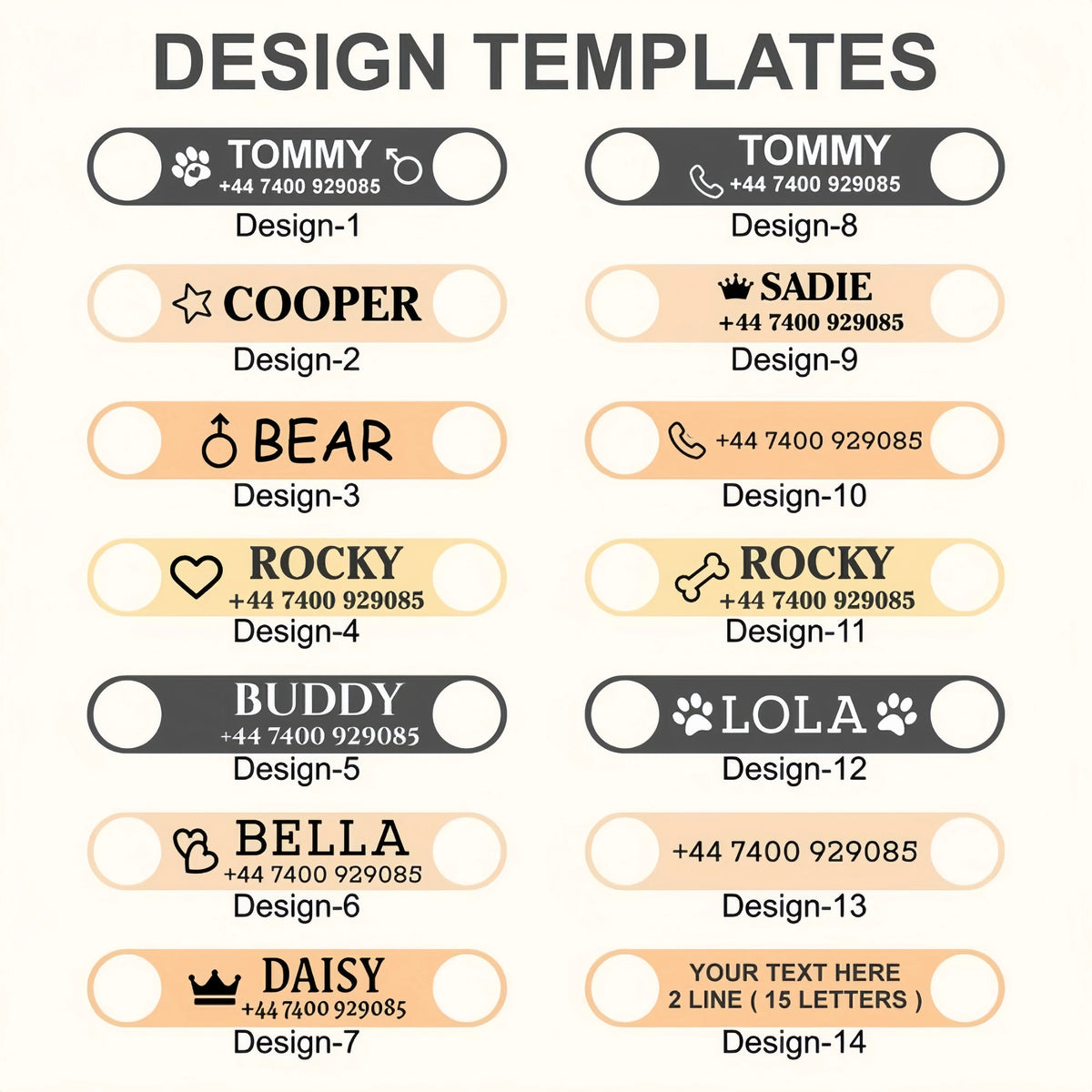 Personalized Dog Collar Gift for Dog Lovers, Engraved Name