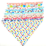 Cotton Dog Bandanas Set of 10 for Small to Large Dogs