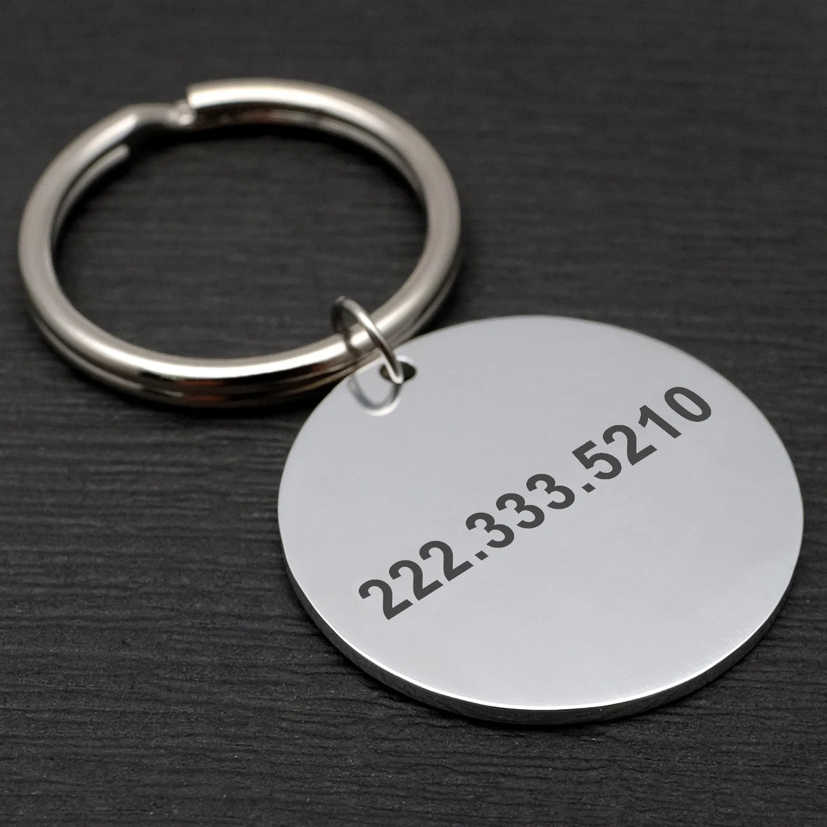 Custom Photo Dog Tag with Pet Name, Personalized Pet ID Tag