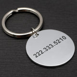 Custom Photo Dog Tag with Pet Name, Personalized Pet ID Tag
