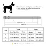 Genuine Leather Dog Collar and Leash Set for Large Dogs