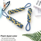 Cotton Rope Dog Chew Toy in Carrot, Dumbbell and Corn Shapes