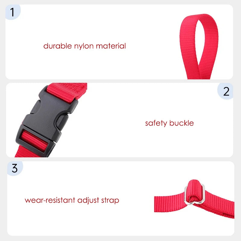 Front Clip No Pull Dog Harness, Adjustable Nylon Strap Harness