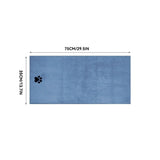 Microfiber Dog Bath Towel with Embroidered Paw Print