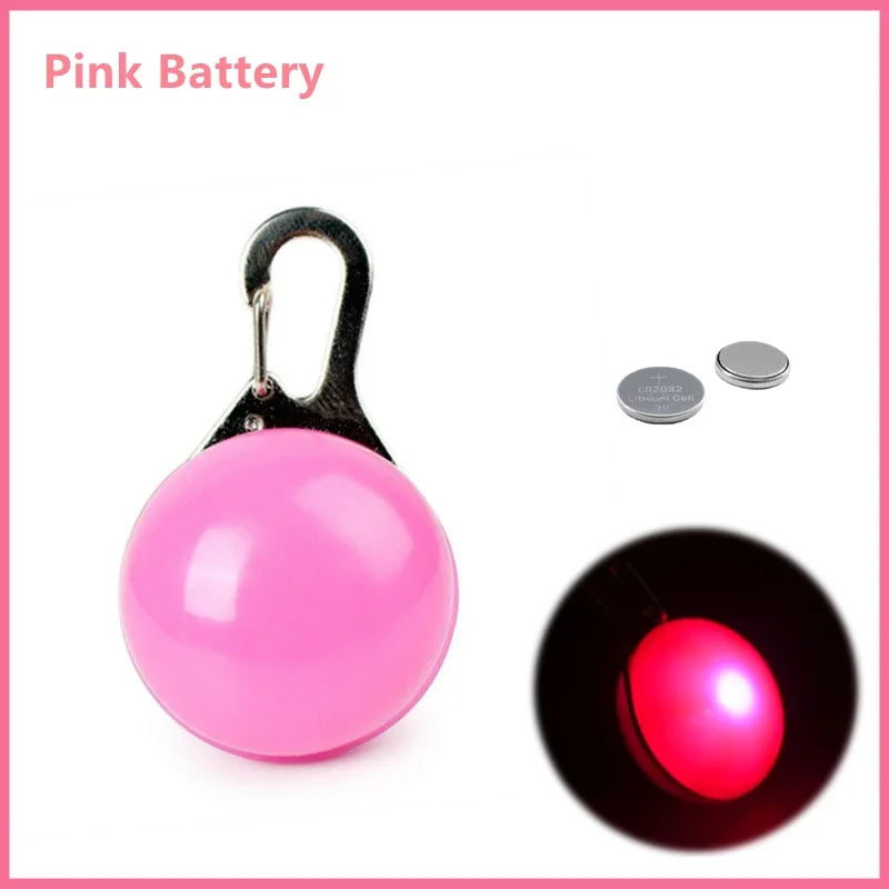 LED Dog Collar Light Pendant with 3 Modes, 6 Colors