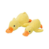 Plush Sleeping Duck Dog Toy with Duck Sound