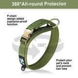 Padded Dog Collar with Quick Release Metal Buckle, S to XL