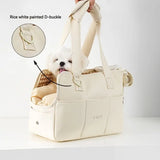 Small Dog Carrier Tote, Cotton Shoulder Bag for Chihuahuas and Yorkies