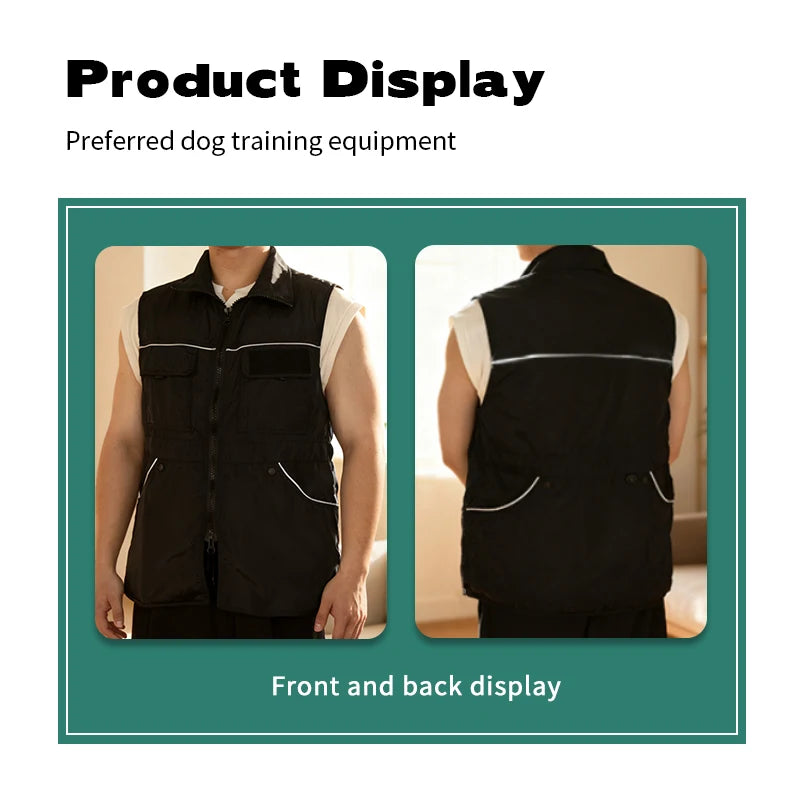 Dog Training Vest for Handlers with Treat Pockets, Summer Weight
