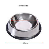 Stainless Steel Dog Bowl with Non-Slip Rubber Base