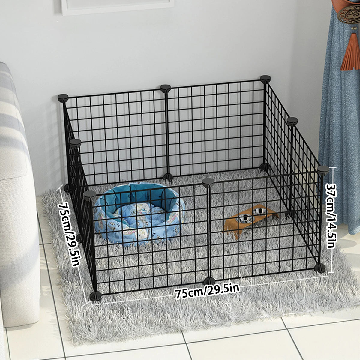 DIY Wire Mesh Dog Fence Panels, Modular Pet Barrier