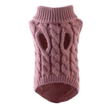 Knitted Dog Sweater for Small Dogs, Warm Pullover for Winter