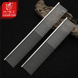 Stainless Steel Dog Grooming Comb with Tapered Pins, 4 Styles