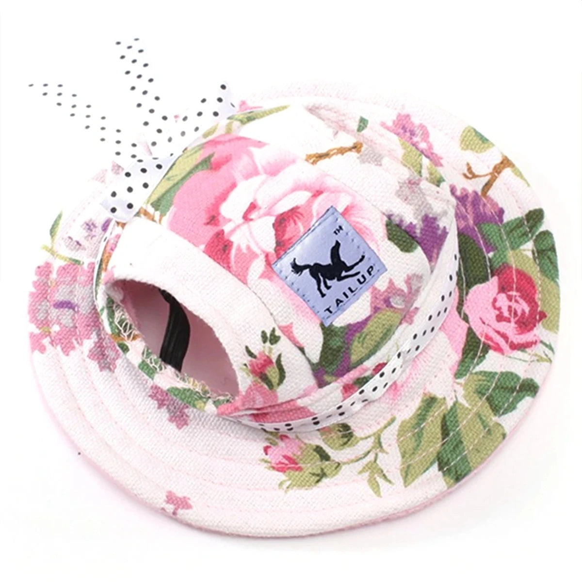 Dog Baseball Cap with Ear Holes, Breathable Mesh Visor Hat