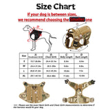Tactical Dog Harness with Handle for Large Dogs, S to XL Sizes