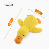 Plush Duck Squeaky Dog Toy, Soft Textured Fabric