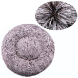 Machine Washable Donut Dog Bed, Plush Round Bed in 6 Sizes