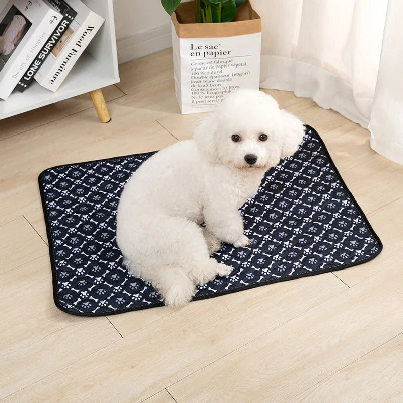 Washable Dog Pee Pad, Reusable Puppy Training Mat with Non-Slip Back