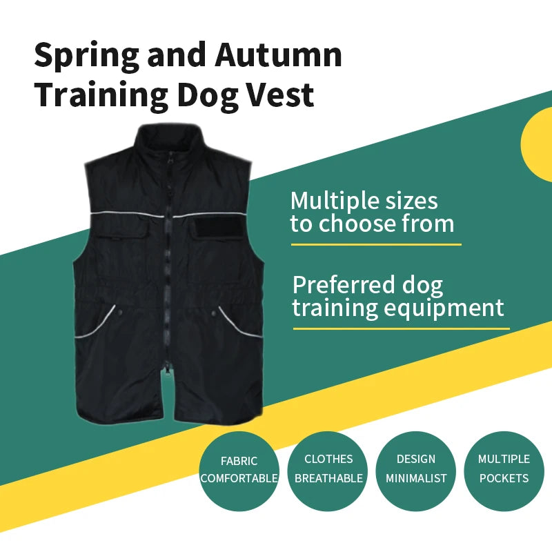 Dog Training Vest for Handlers with Treat Pockets, Summer Weight