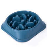 Anti-Gulping Puzzle Dog Bowl with Four Non-Slip Pads, Slow Feeder