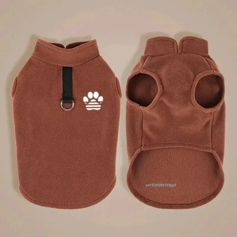Fleece Dog Sweater for Small Dogs, Warm Winter Pet Coat