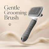 Self-Cleaning Slicker Brush for Dogs and Cats with Retracting Pins