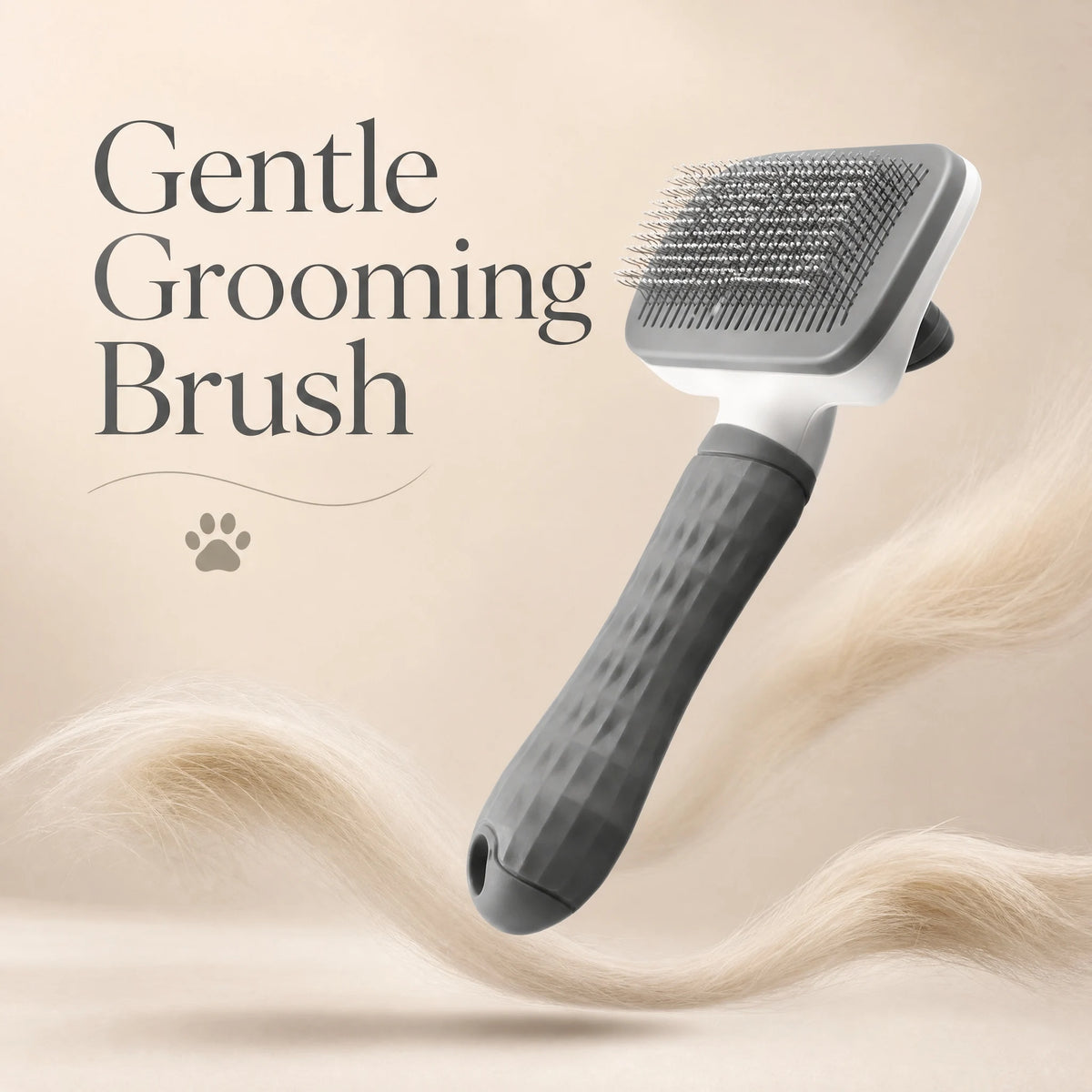 Self-Cleaning Slicker Brush for Dogs and Cats with Retracting Pins
