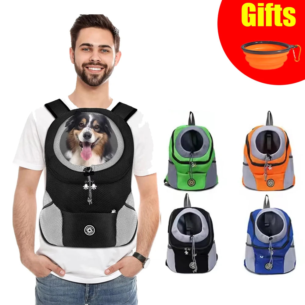 Dog Motorcycle Carrier Backpack for Small Dogs, Head-Out Design