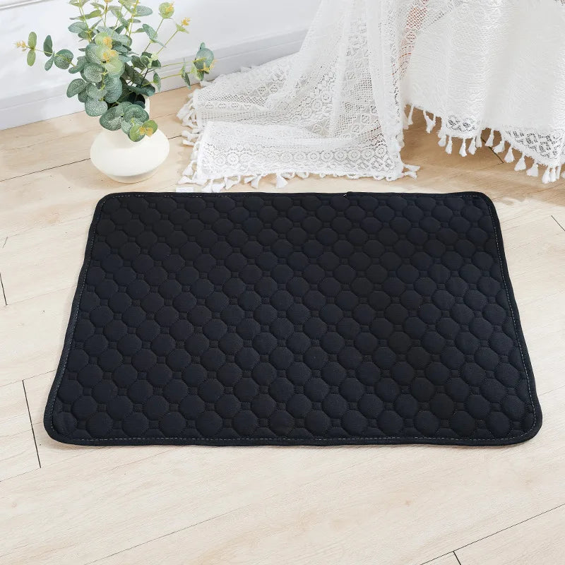 Washable Dog Pee Pad, Reusable Puppy Training Mat with Non-Slip Back