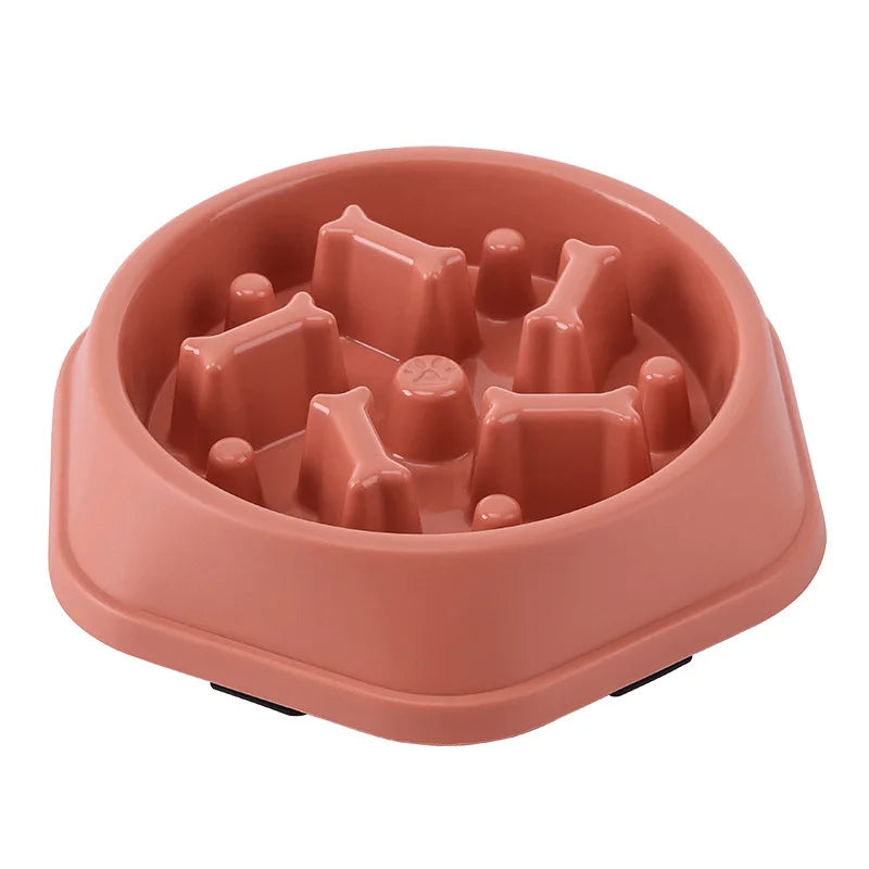 Slow Feeder Dog Bowl with Anti-Slip Base for Fast Eaters