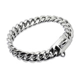 Stainless Steel Cuban Link Dog Chain Collar, 14 mm, Gold or Silver